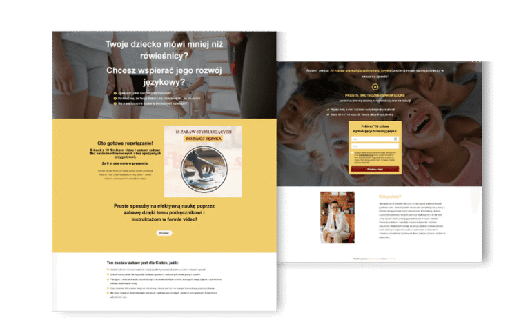Landing Page - rozwój języka