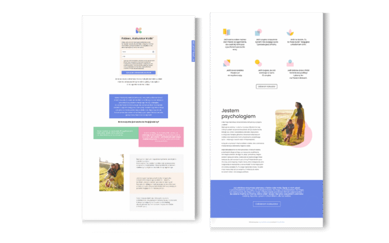 Landing page- kalkulator matki