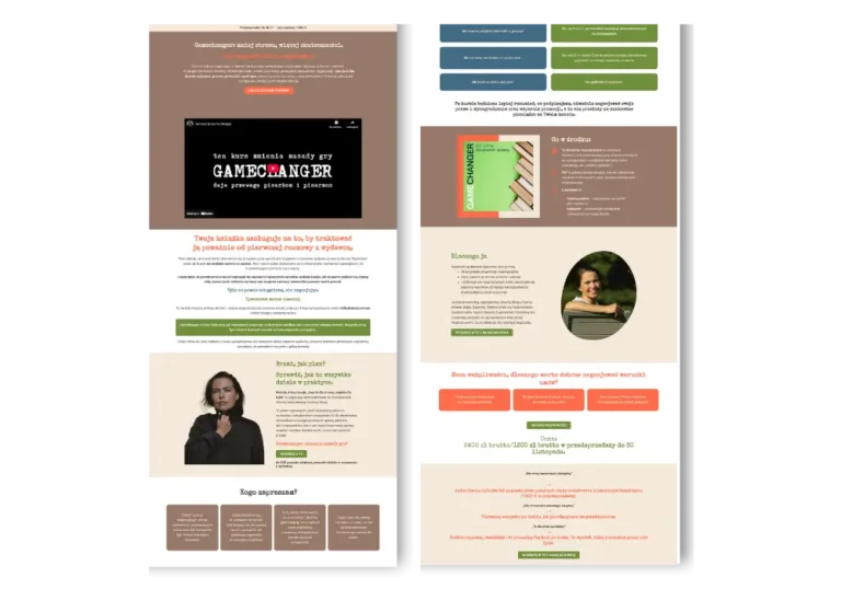 Landingpage gamechanger