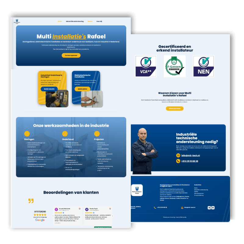Portfolio stron www Mir tech
